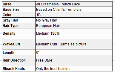 Custom Made Hair System