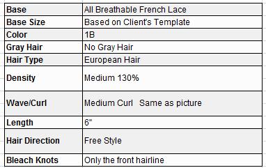 Custom Made Hair System