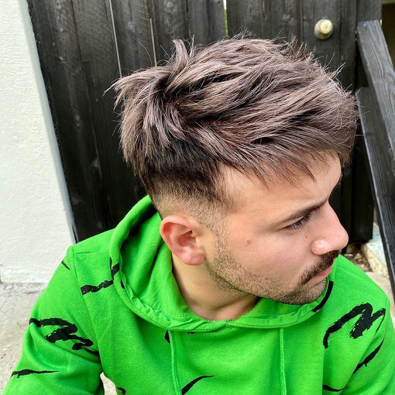 Ares Men's Non Surgical Hair Replacement | French Lace With Skin Around | Best for Daily Wear