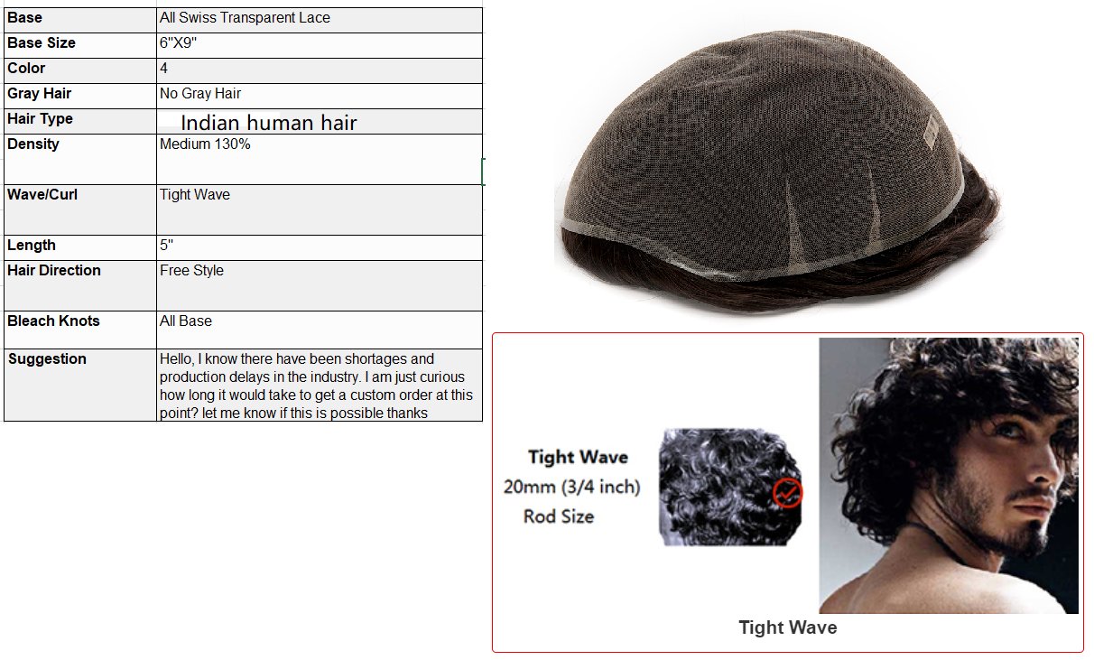 Custom Made Hair System