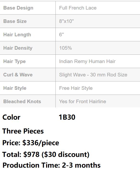 Custom Made Hair System