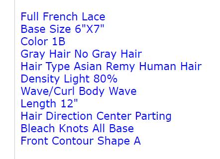 Custom Made Hair System