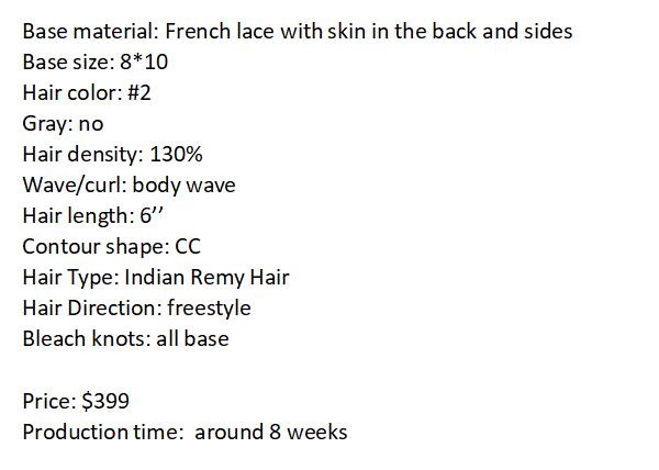 Custom Made Hair System