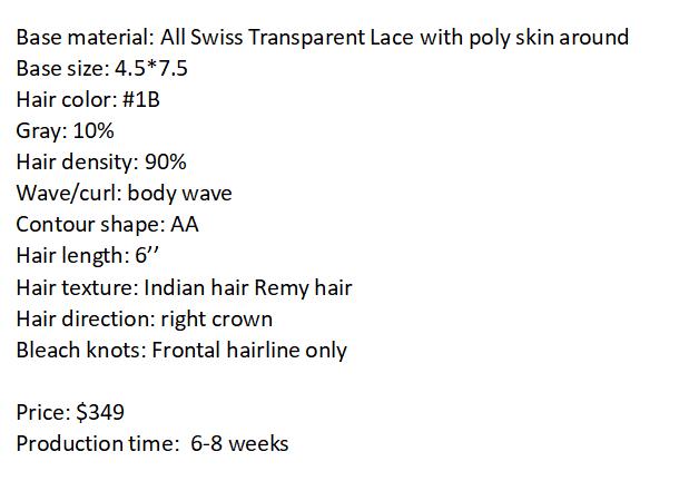 Custom Made Hair System
