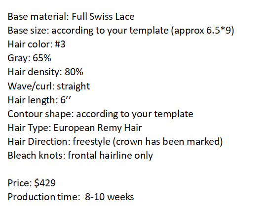 Custom Made Hair System