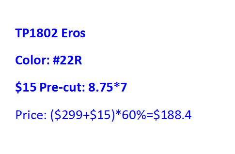 Eros 22R with $15 Pre-cut