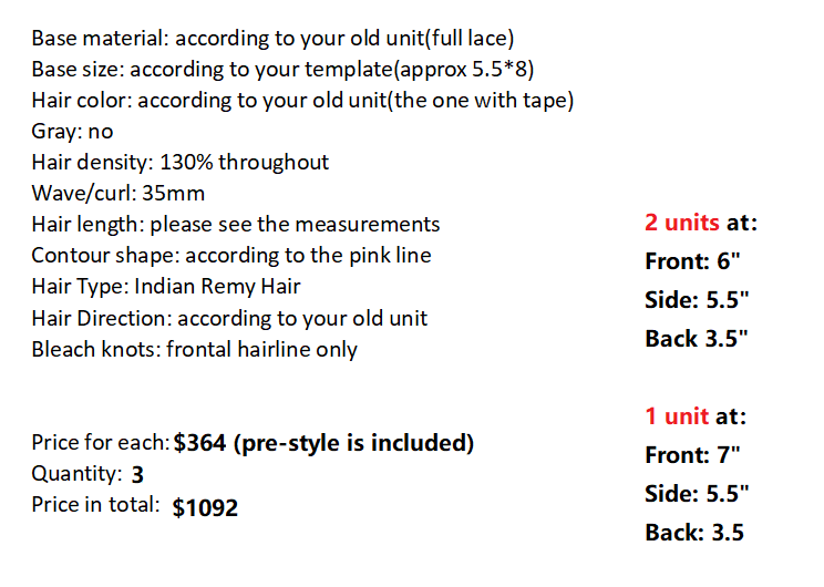 Custom Made Hair System