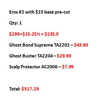 Eros Color 2 with $15 base pre-cut