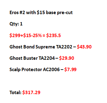 Eros Color 2 with $15 base pre-cut