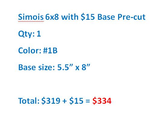 Simois 6x8 with $15 Pre-cut