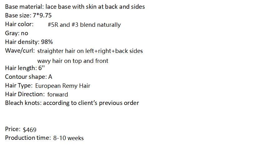 Custom Made Hair System