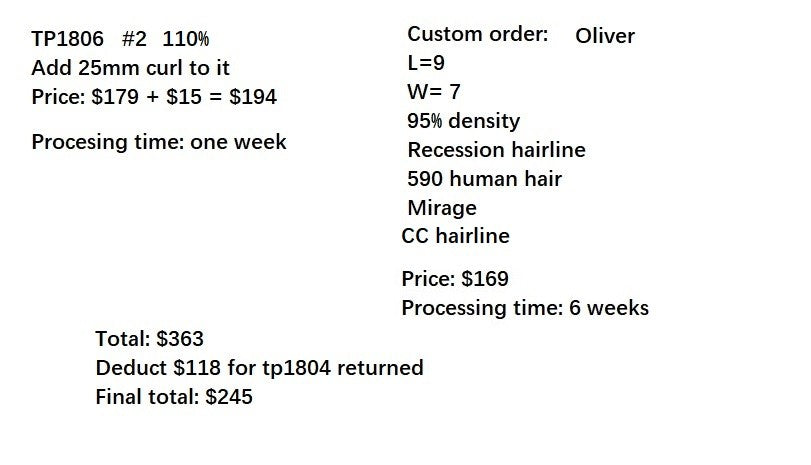 Wholesale hair system for salon - Oliver