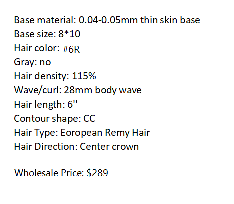 Custom Made Hair System