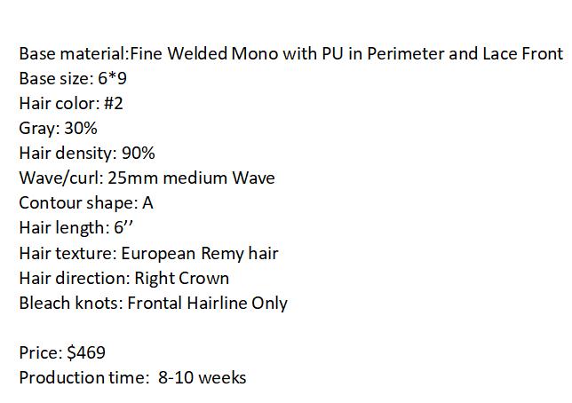 Custom Made Hair System