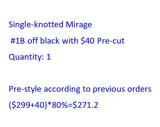 Single-knotted Mirage 1B