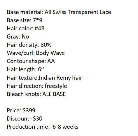 Custom Made Hair System