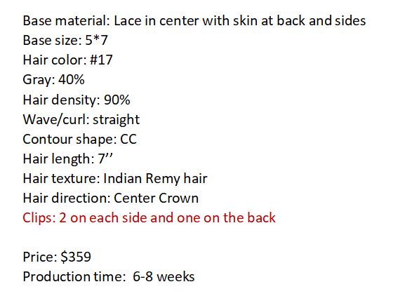 Custom Made Hair System