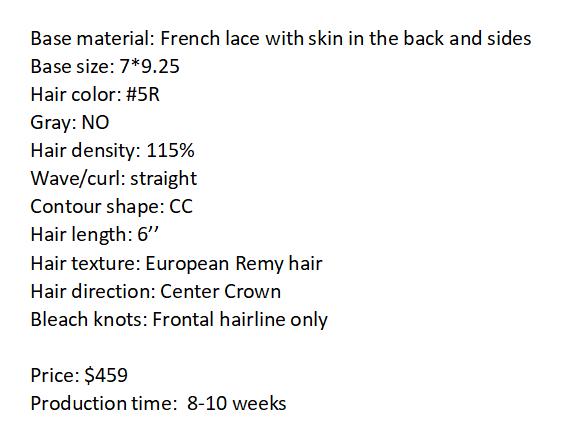 Custom Made Hair System