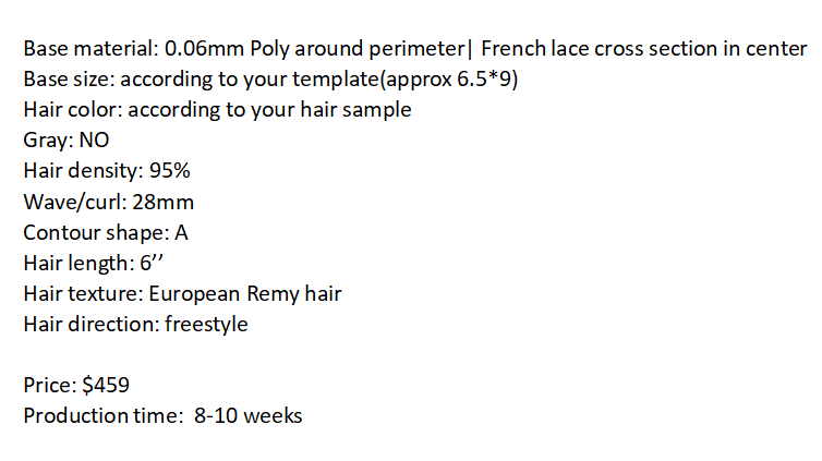 Custom Made Hair System