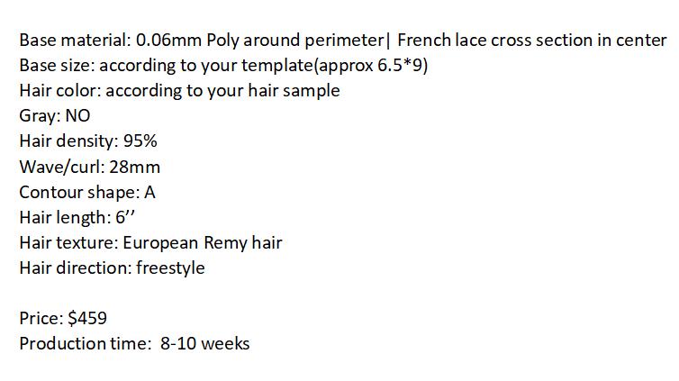 Custom Made Hair System