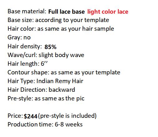 Custom Made Hair System