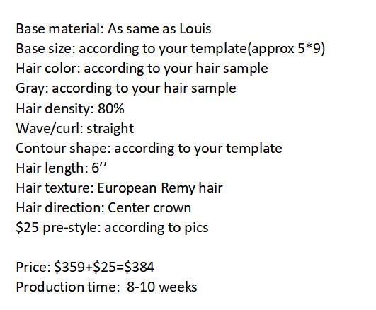 Custom Made Hair System