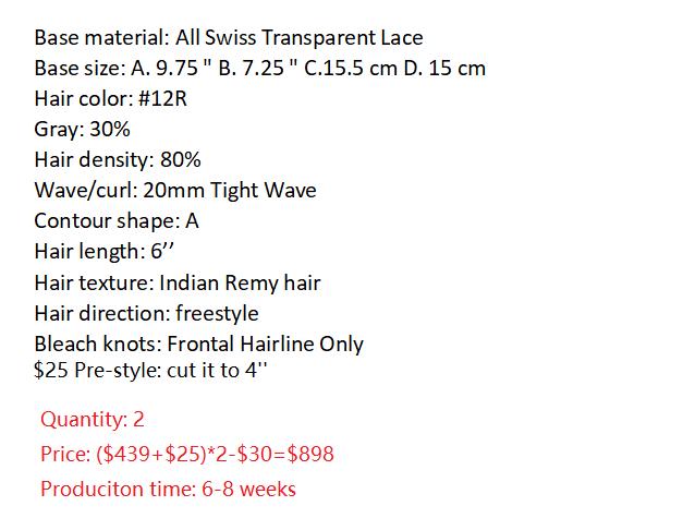Custom Made Hair System
