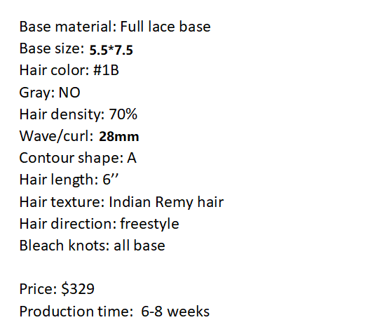 Custom Made Hair System