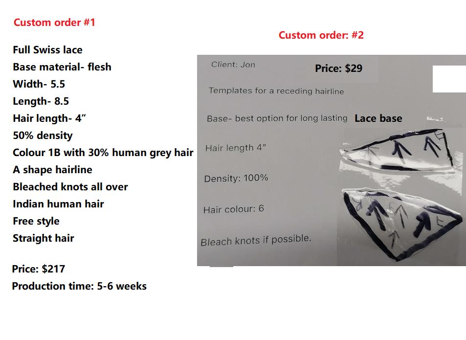Wholesale Custom Made Hair System for Salon