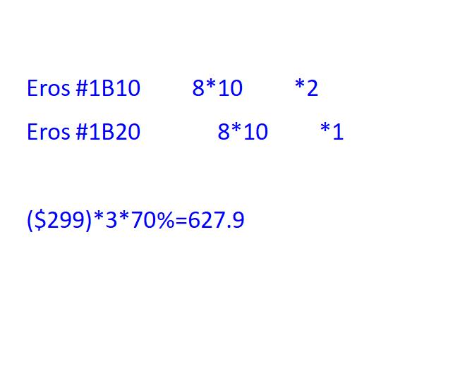 Eros 8*10 Special Price for Alex
