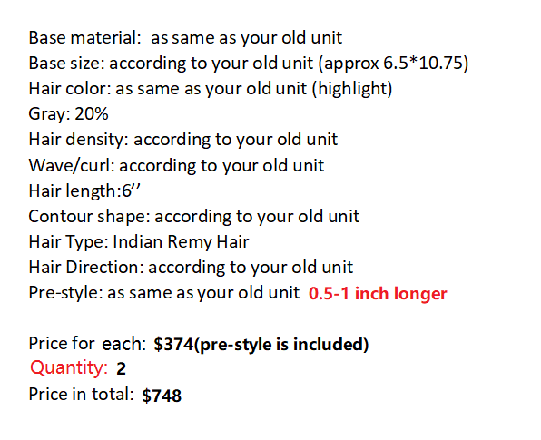 Custom Made Hair System