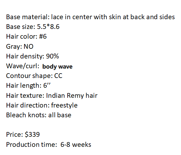 Custom Made Hair System