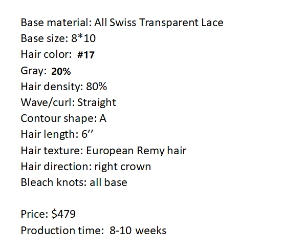 Custom Made Hair System