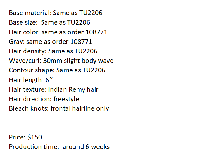 Custom Made Hair System