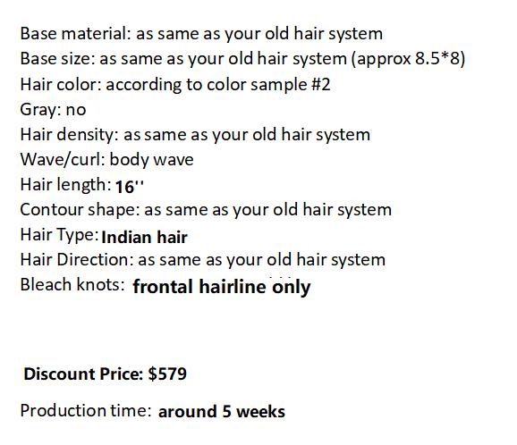 Custom Made Hair System