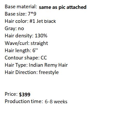 Custom Made Hair System