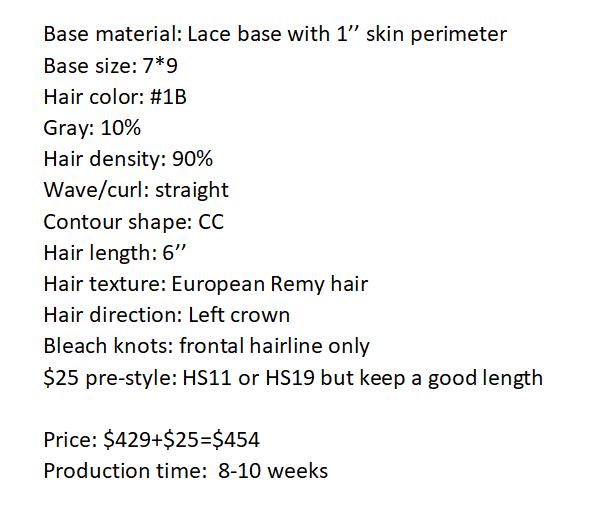 Custom Made Hair System