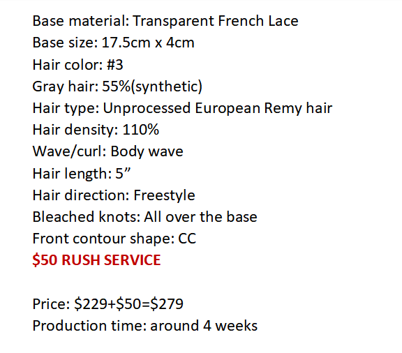 Custom Made Hair System