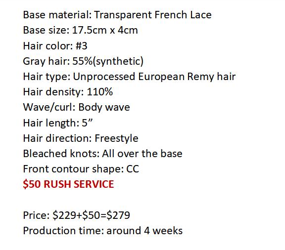 Custom Made Hair System