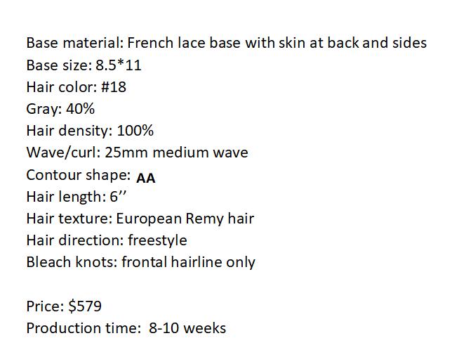Custom Made Hair System