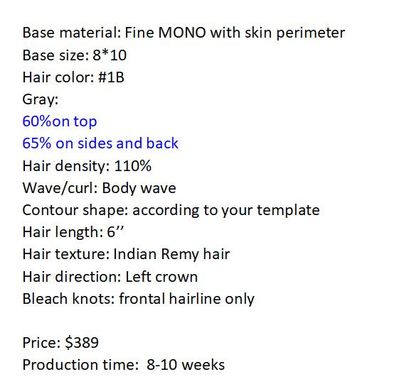 Custom Made Hair System