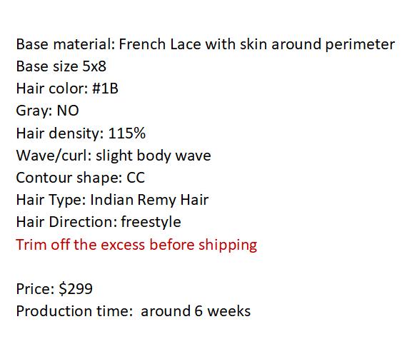 Custom Made Hair System