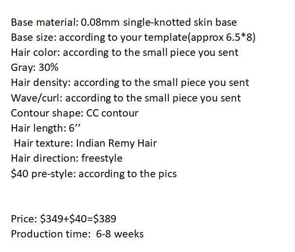 Custom Made Hair System