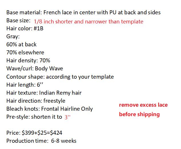 Custom Made Hair System