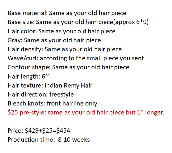 Custom Made Hair System
