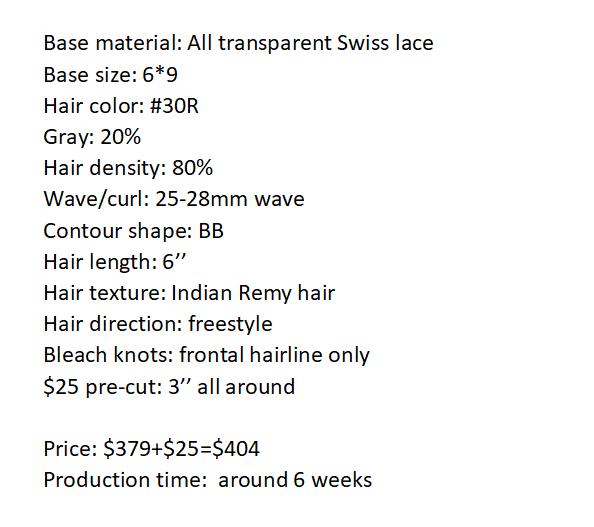 Custom Made Hair System