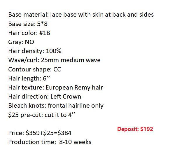 Custom Made Hair System