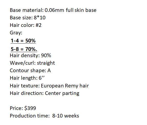 Custom Made Hair System