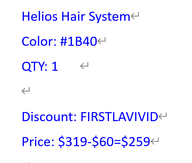 Helios 1B40 without pre-cut