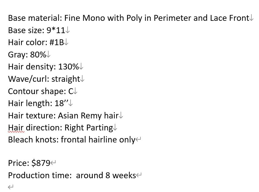 Custom Made Hair System
